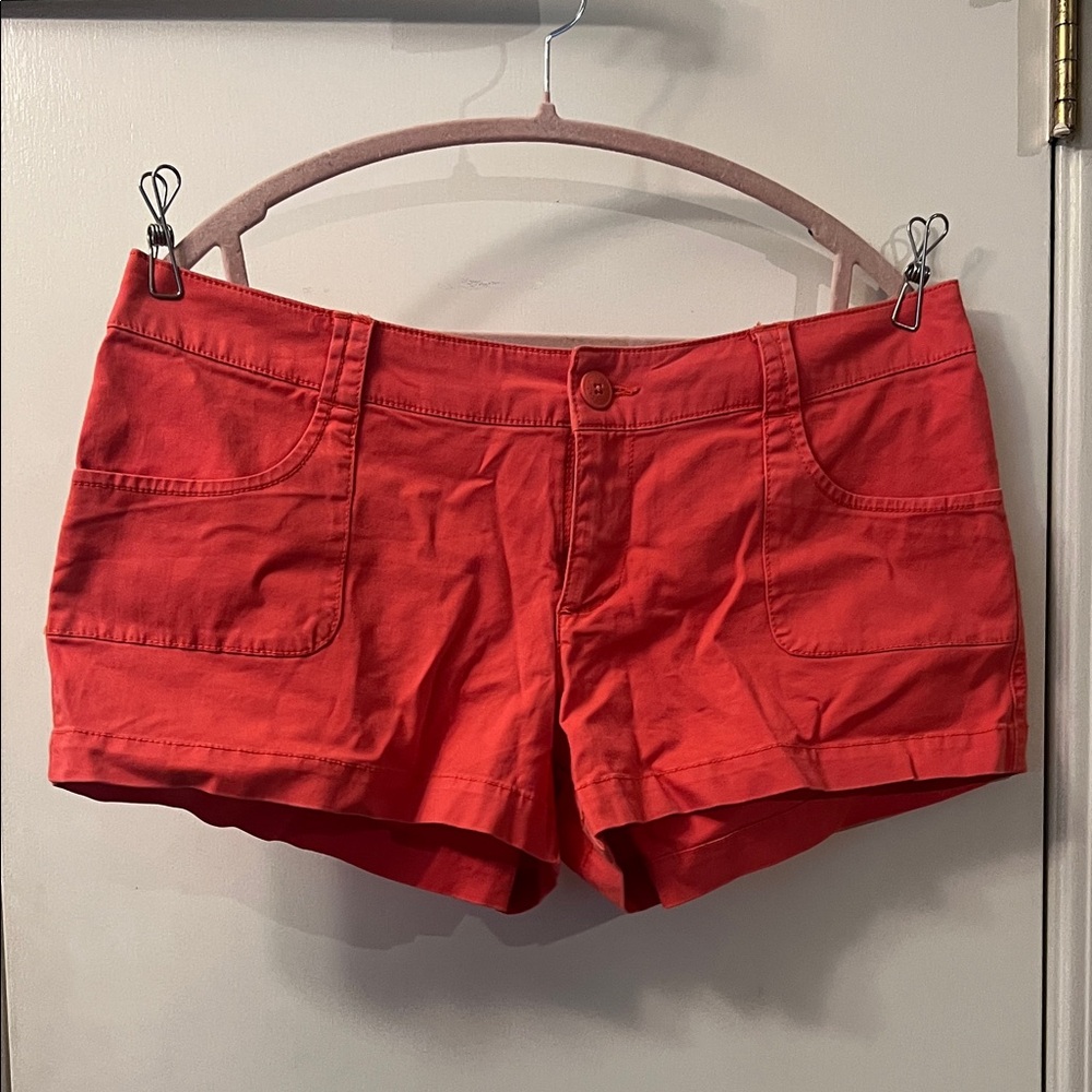 Mossimo Supply Co. Vibrant Coral Women's Cargo Shorts